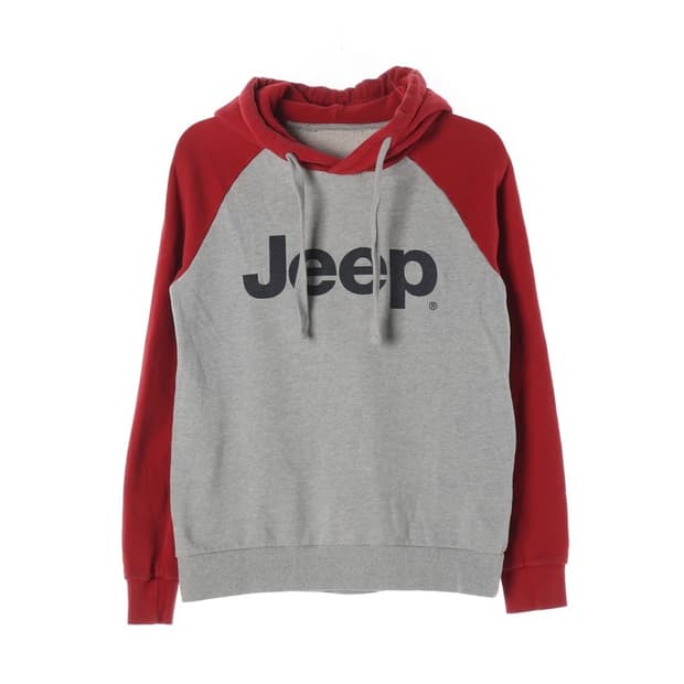 Jeep 빈티지 배색 기모 후드티 S