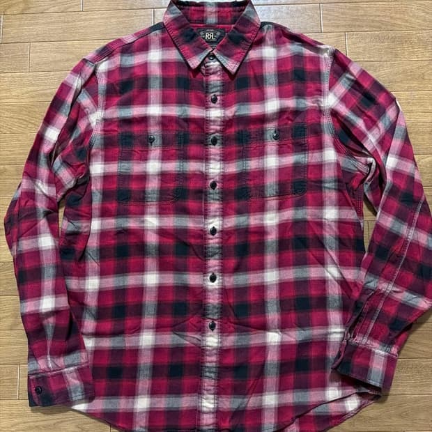 RRL 울블렌딩 체크셔츠