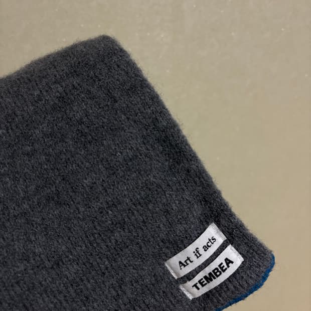 아트이프액츠 템베아 울 머플러 블루 그레이