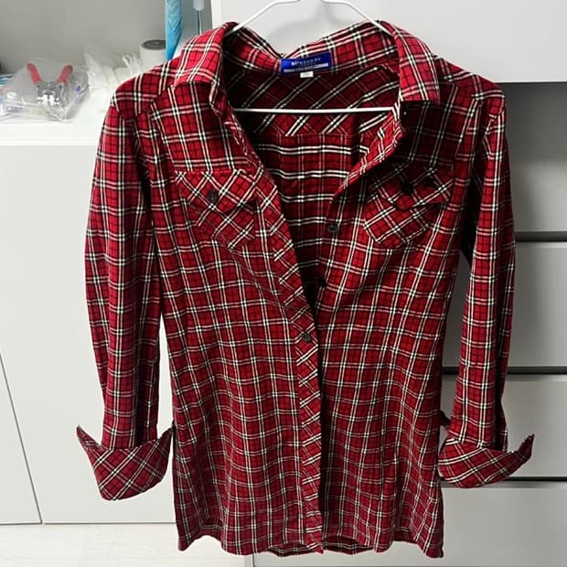 버버리 블루라벨 38 셔츠