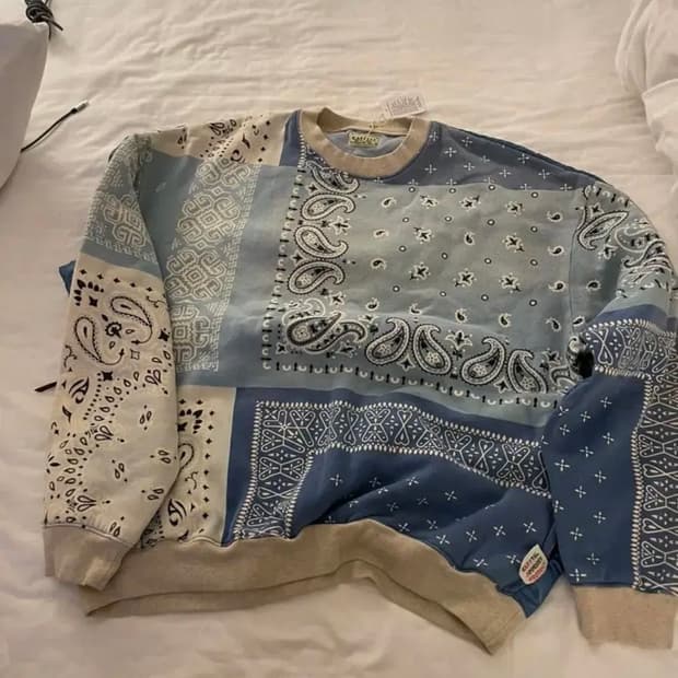 캐피탈 반다나 패딩 맨투맨 XL