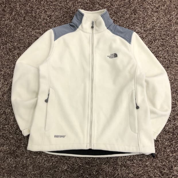 노스페이스 화이트 윈드스토퍼 플리스 집업 후리스 자켓
