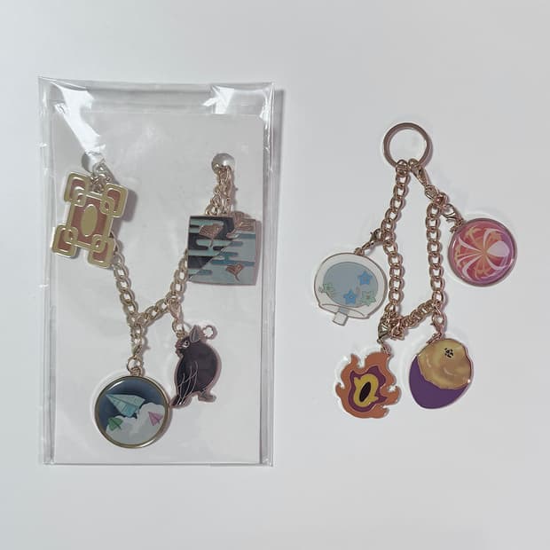 귀멸의 칼날 생일 화과자 키링 무이치로 렌고쿠 원화 탄생제 오타쿠 굿즈