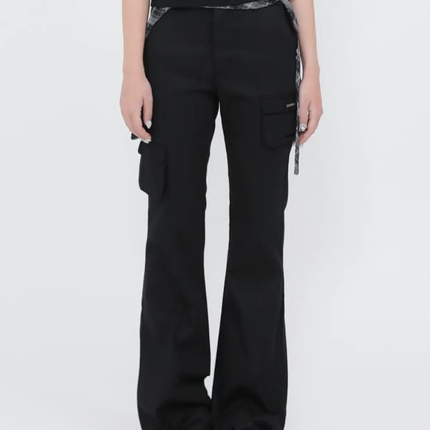 미세키서울 Line pocket cargo pants BLACK 1사이즈