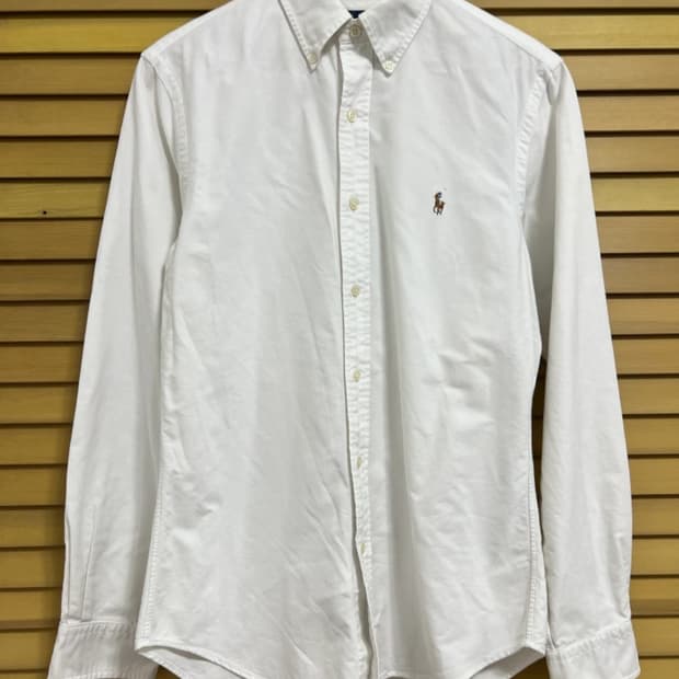 폴로랄프로렌 화이트 긴팔셔츠
