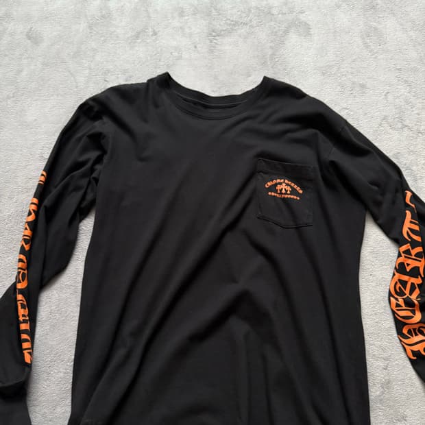 크롬하츠 롱슬리브 오렌지 XL