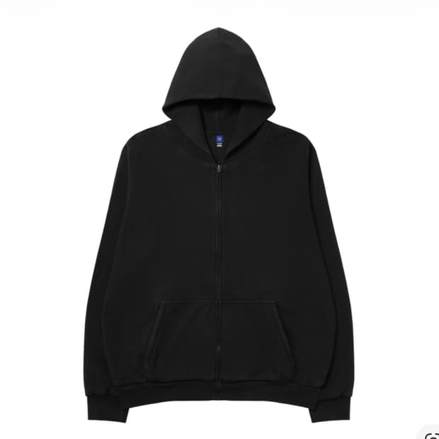 이지 YZY 집업 후드 블랙