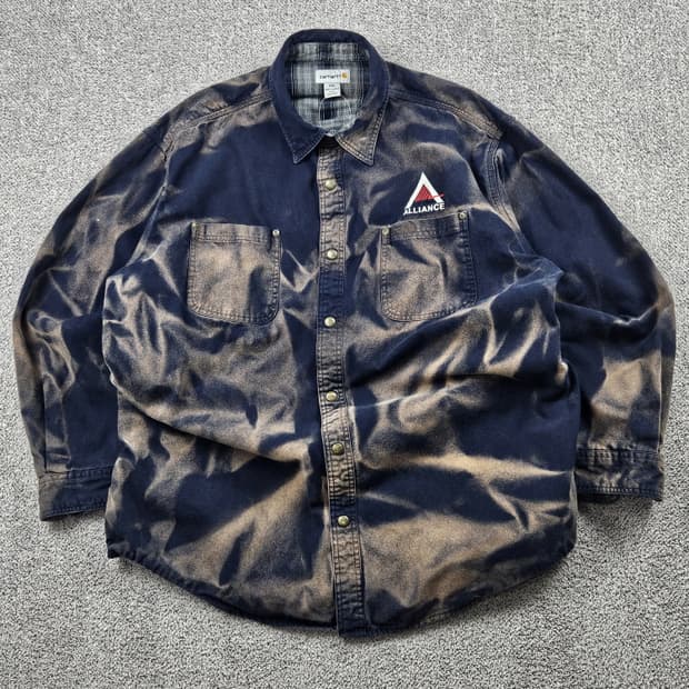 칼하트 다잉 워시드 워크 셔츠 자켓 ( 2XL ) / 9920
