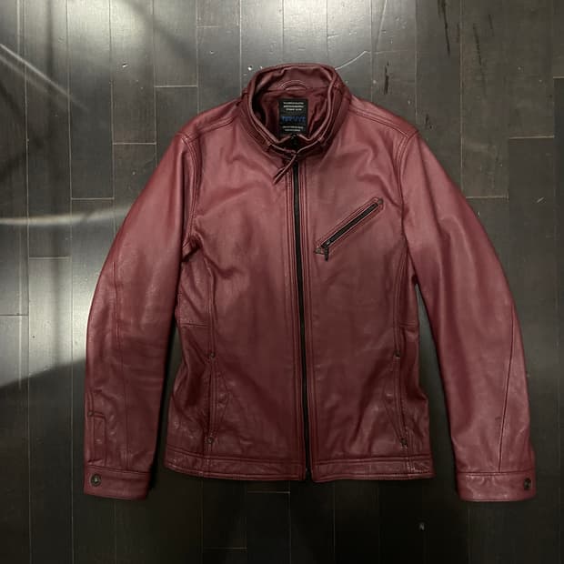 Nicole Club for Men wine leather jacket