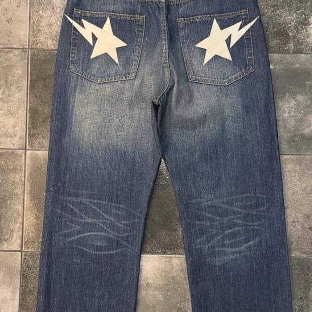 00s Bape sta denim 베이프 스타 데님 