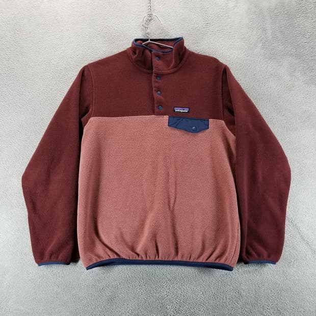 10s 파타고니아 신칠라 스냅-T 마룬/로즈