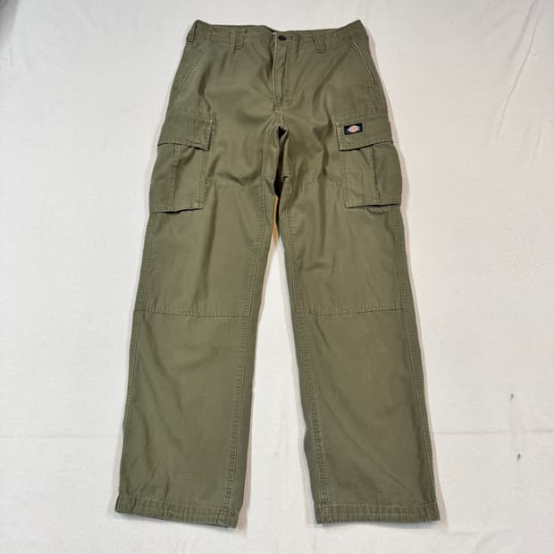 34inch) 디키즈 올리브 카키 립스탑 카고팬츠 면바지