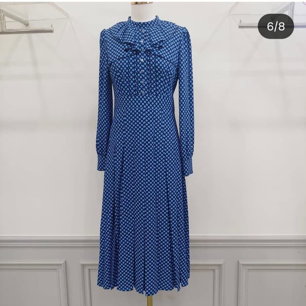 (새제품) 레니본 원피스 플라워 패턴원피스 55 (20년)