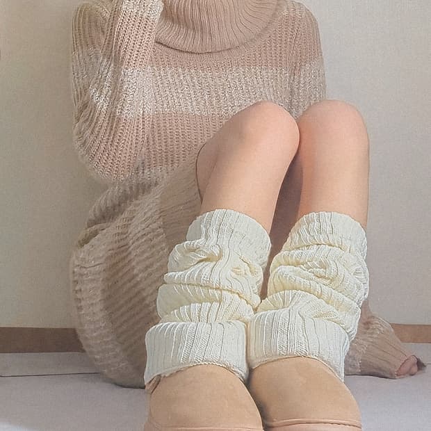 2000's 일본 y2k 크림라떼 니트 