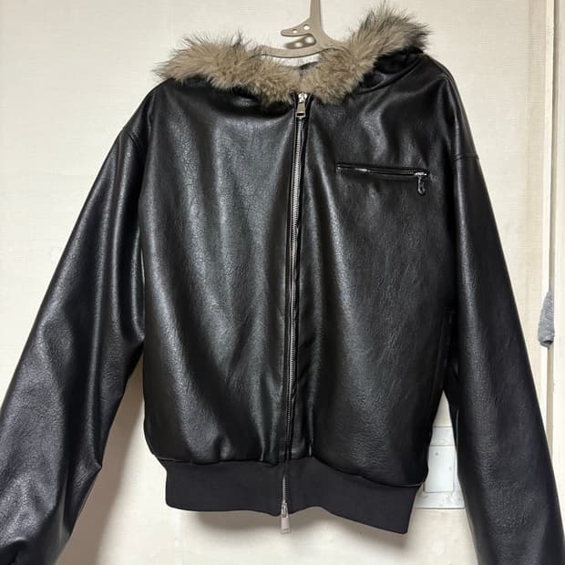 일본 빈티지 레자 퍼 레더자켓 
