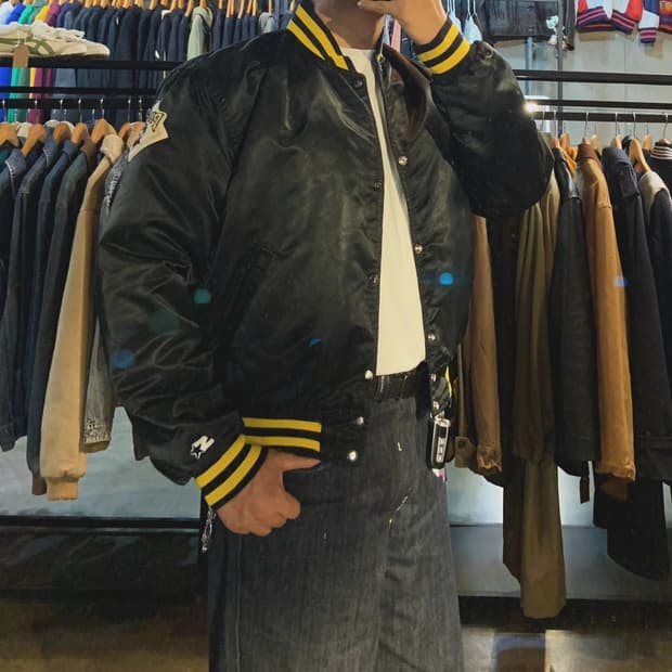 스타터 MLB 90s 파이레츠 새틴 바시티 자켓 L 105