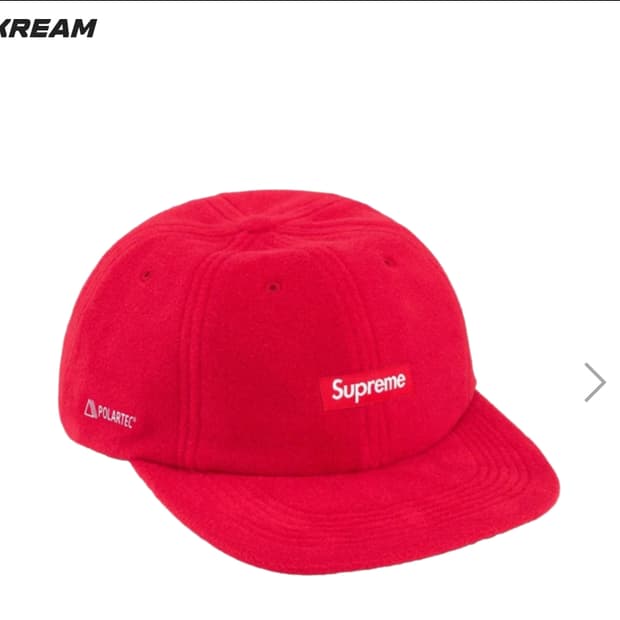슈프림 폴라텍 스몰 박스 6-패널 레드 - 23FW