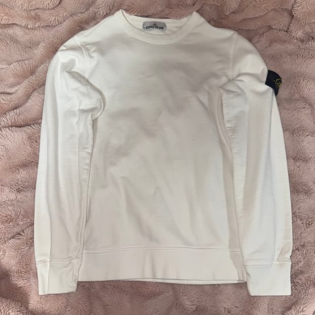 Stone islan  브러쉬드 코튼 플리스 가먼트 다이드 크루넥 맨투맨