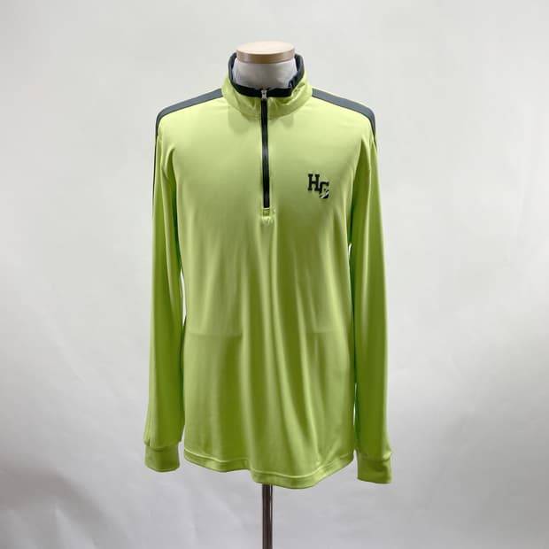 헤리토리 남성 골프반집업긴팔 형광 100 