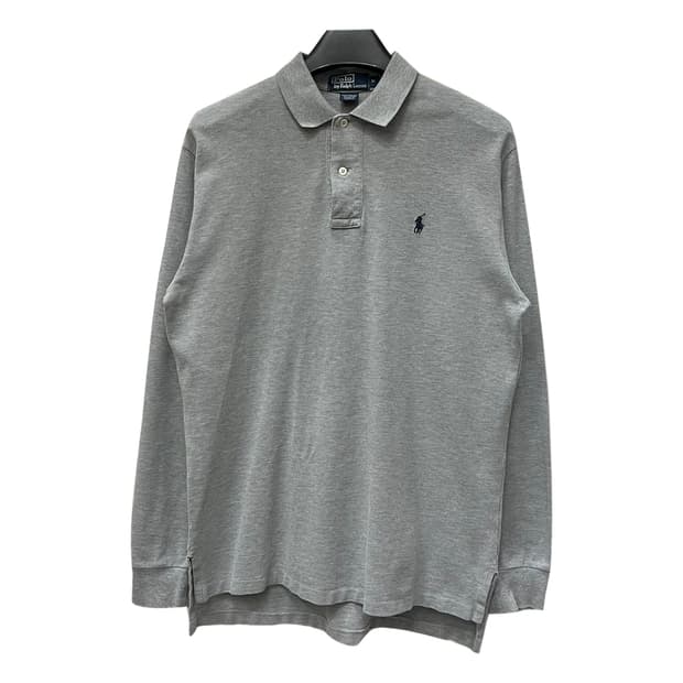 폴로 랄프로렌 베이직 그레이 PK 카라 긴팔티 M