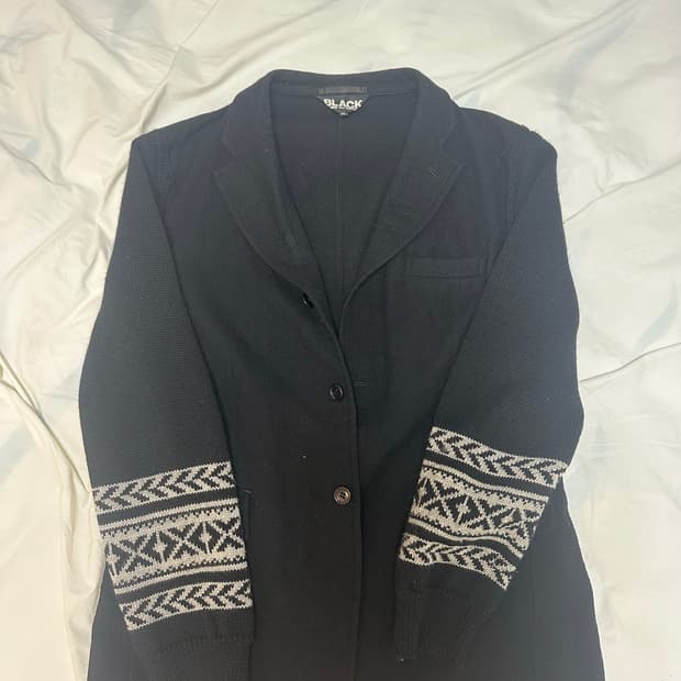 BLACK Comme des Garçons Nordic Knit Slee