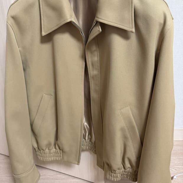 솔리드옴므 크롭 블루종 배이지 46 사이즈