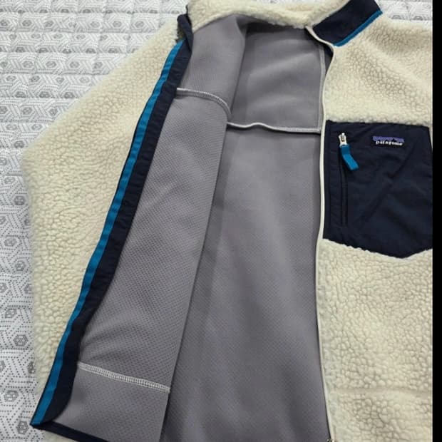 파타고니아 레트로 파일 플리스 후리스 M 아이보리