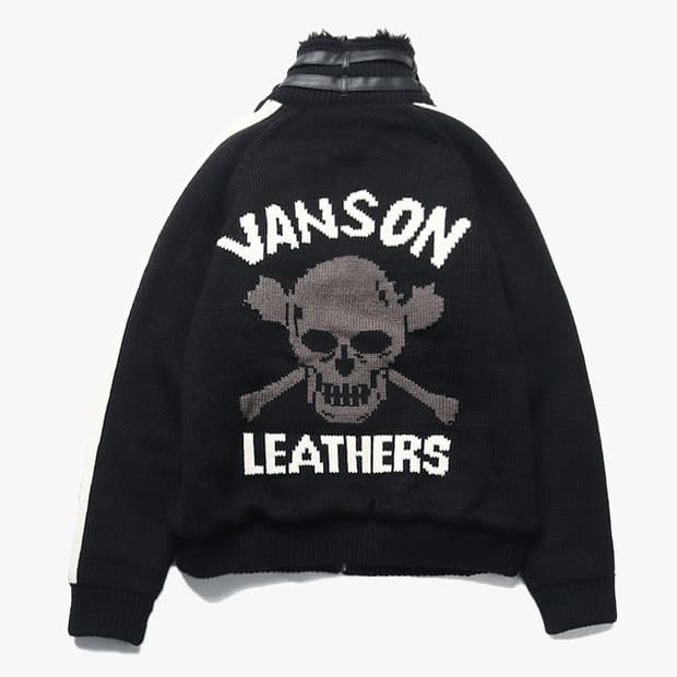 VANSON - COWICHAN KNIT ZIP