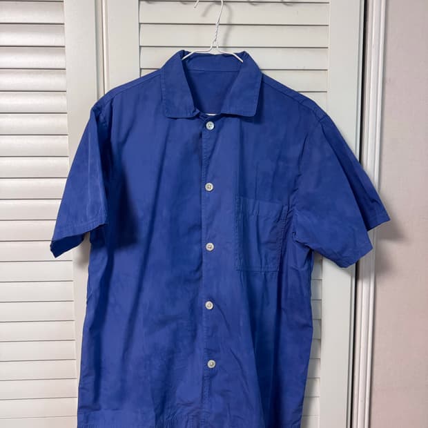 스투시 X 테클라 숏슬리브 포플린 파자마 셔츠 울트라마린 L