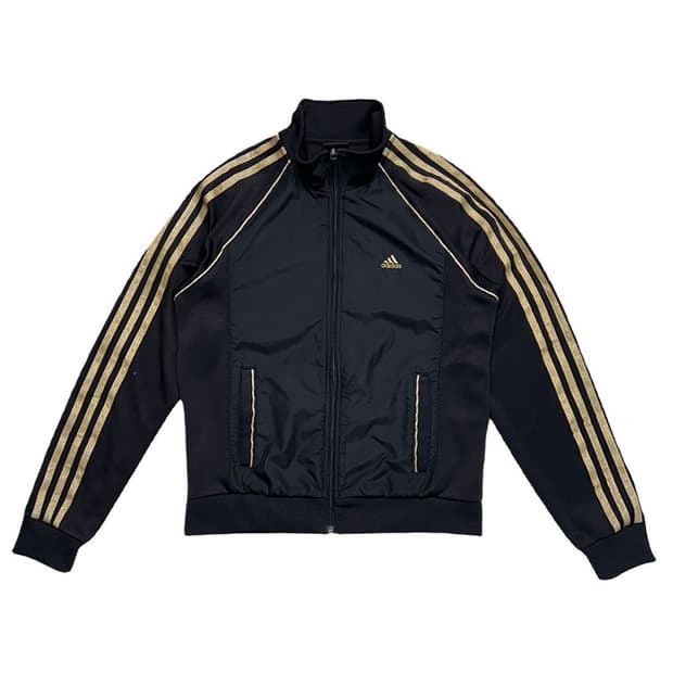 ADIDAS 블랙 골드 트랙탑 져지 95