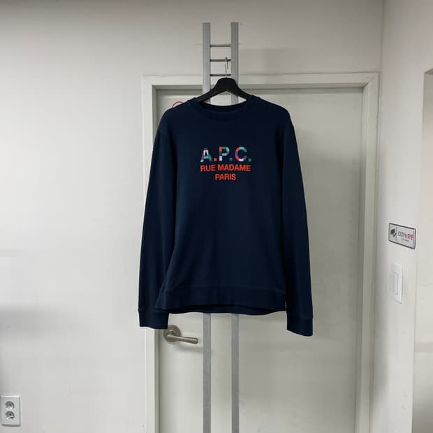 APC 아페쎄 네이비 맨투맨 XL
