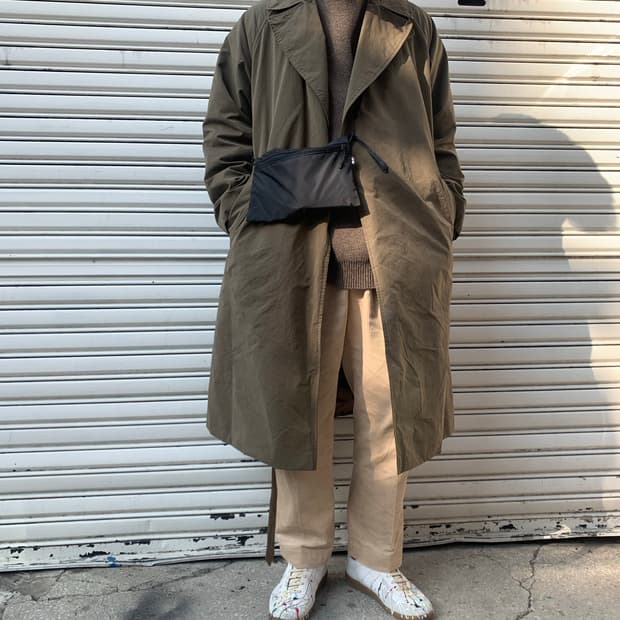 COMOLI 19AW 타이로켄 코트 올리브 Size 3