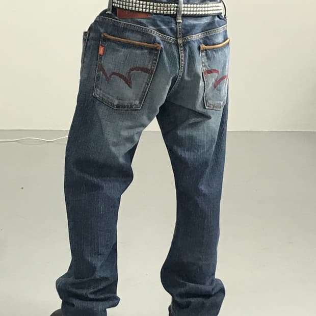 에드윈 블루트립 데님 팬츠