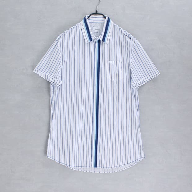 ENERGIE GOLD _ stripe snap shirt