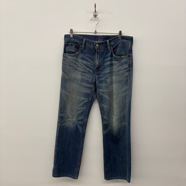 리바이스 502 빈티지 워싱 데님 청바지 33in