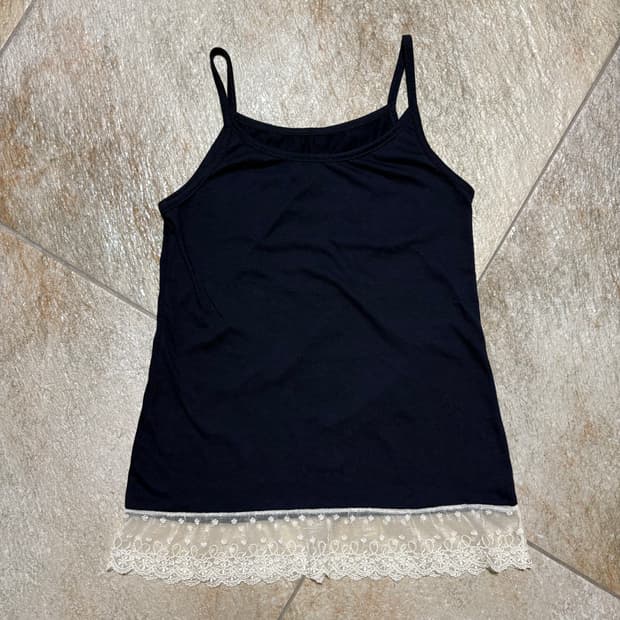 빈티지 레이스 나시