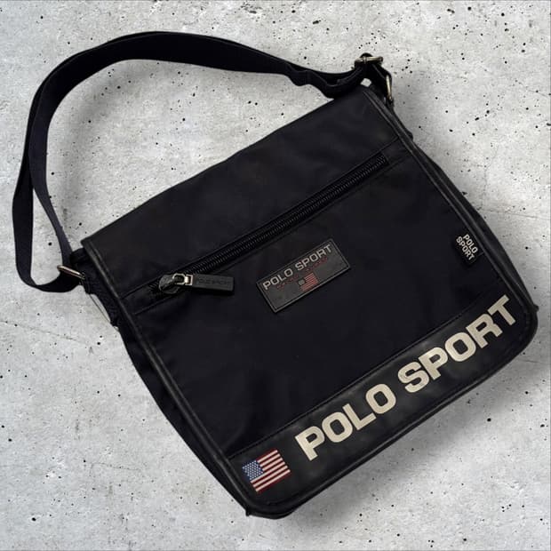 90s 폴로 스포츠 Polo Sport 블랙 크로스백