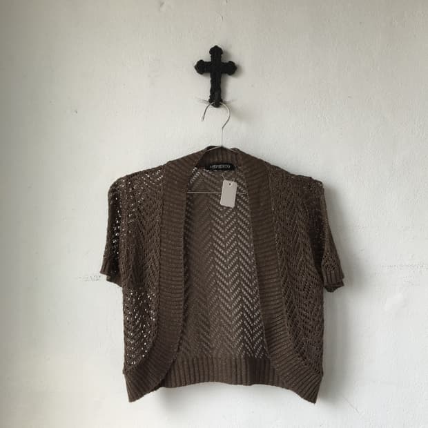 Crochet open cardigan