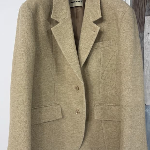 인사일런스 홈스펀 울 블레이저 M사이즈(표있음)