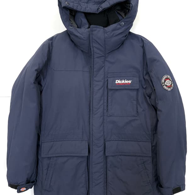 디키즈 네이비 패딩 점퍼