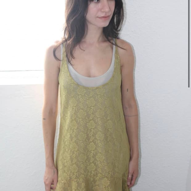 아모르샤이 amorshaee Lace flare dress