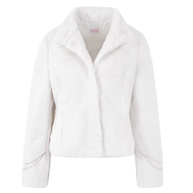 YUSUKI Faux Fur Jacket with Chains