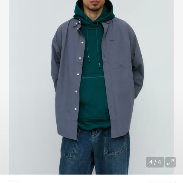 네이더스 오버핏 후드티 남자105