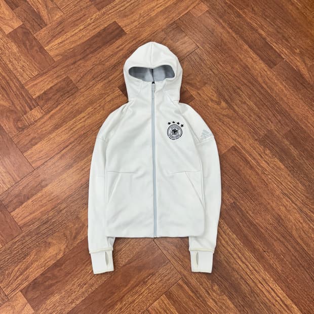 여성용 XS 아디다스 독일축구대표팀 트레이닝 후드 집업