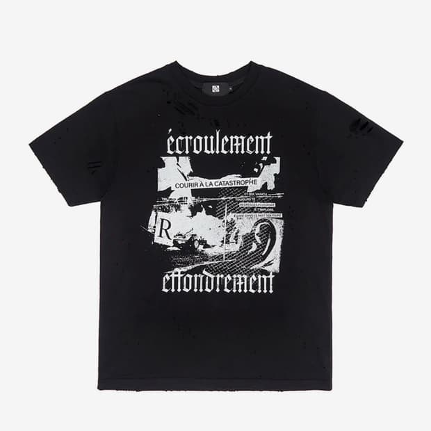 Ecroulement Hand Distressed T-shirt (2)