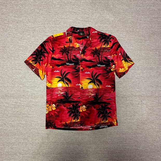 VINTAGE usa made hawaiian shirt