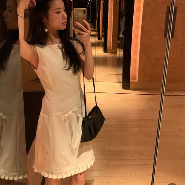 르에 lea 플리츠 원피스