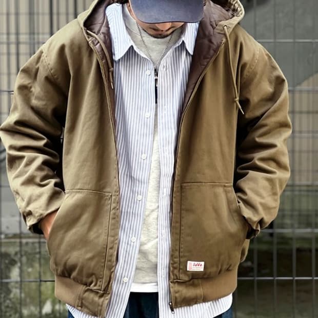 미사용 JAVA 액티브 후드 워크자켓