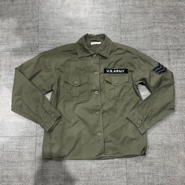 일본빈티지 Brownystandard 핀터깔y2k 밀리터리 미군셔츠