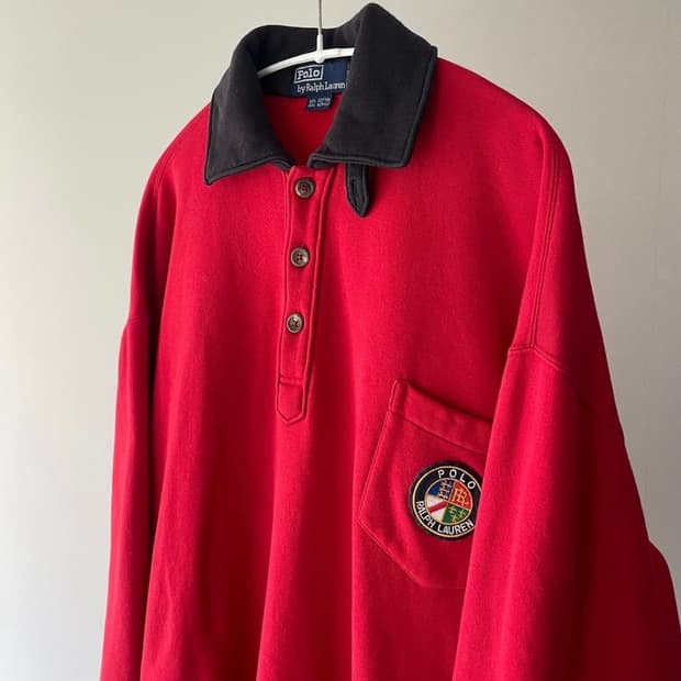 빈티지 폴로 카라 맨투맨
